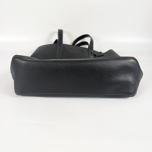 COACH Gotham Tall Tote 34 Unisex Bag Black Pebbled Leather Laptop Friendly EUC! - Picture 3 of 11